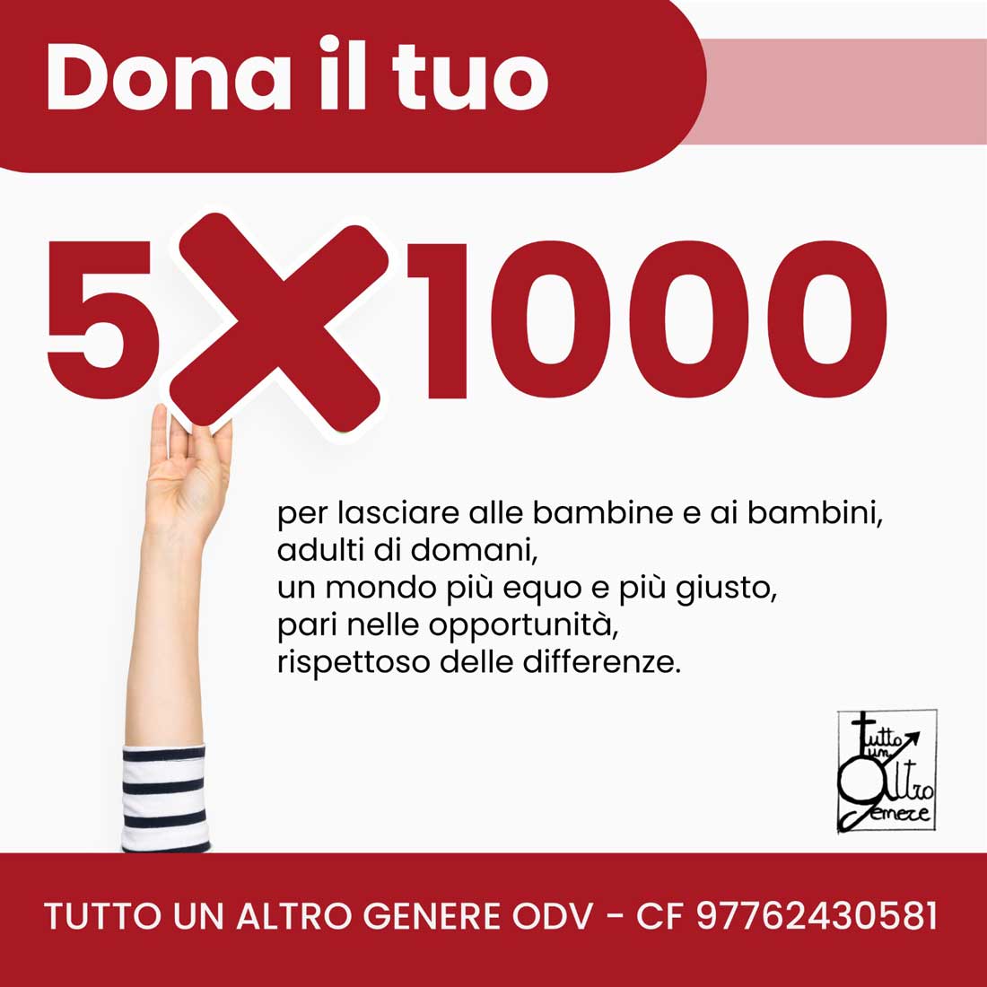 DONA ORA IL TUO 5X1000 E NON SOLO