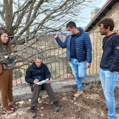 Prime misurazioni della Chiesa diroccata